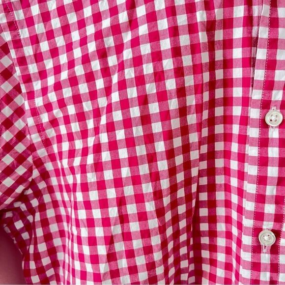 Ralph Lauren Blue Label Pink White Gingham Check Long Sleeve Button Down Shirt - Picture 5 of 7